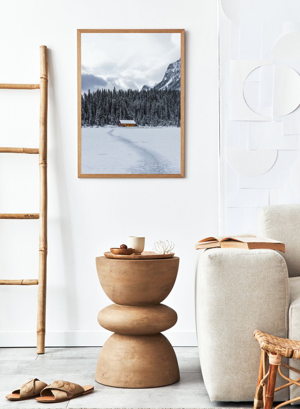 Winter Cottage Art Print_Sugar & Canvas