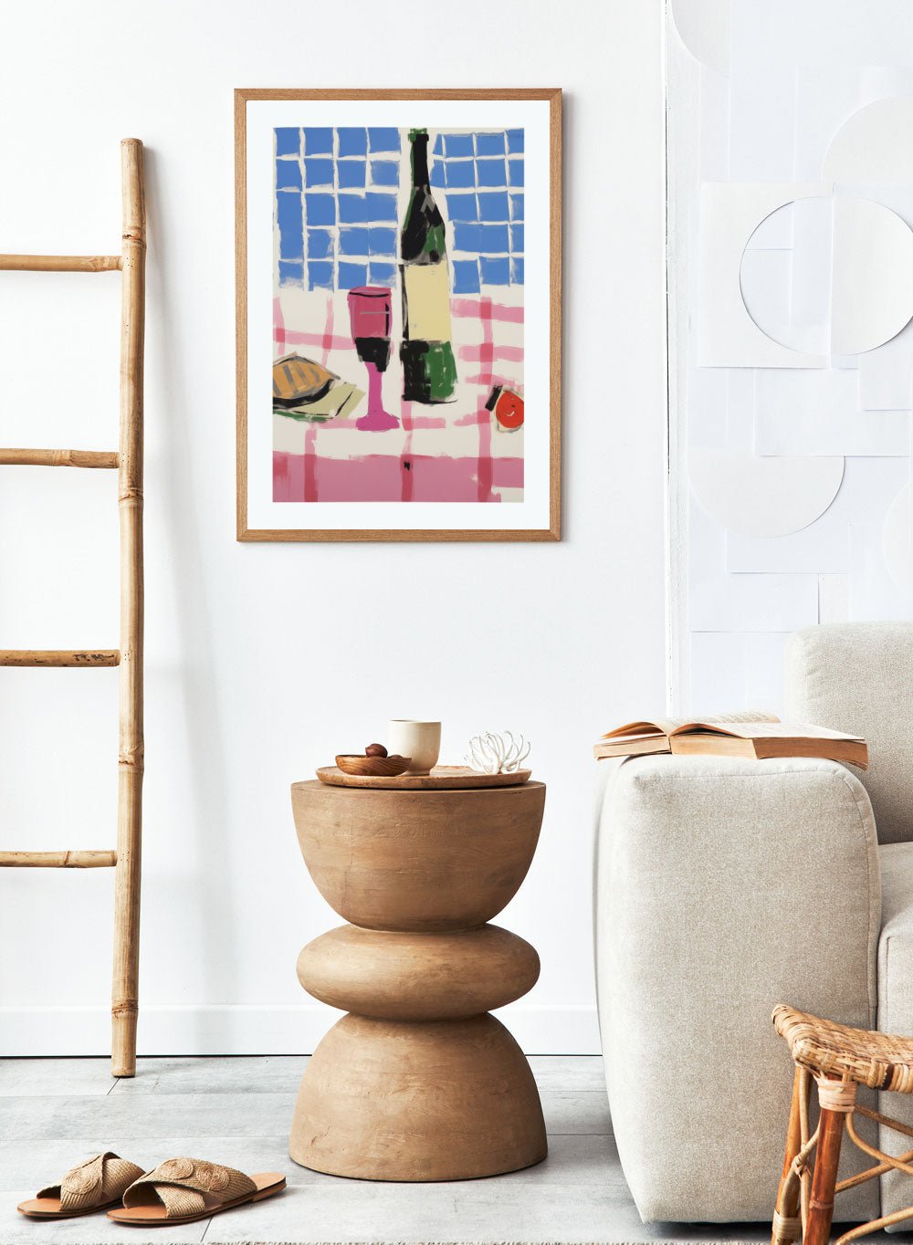 'Wine O’Clock' Aesthetic Art Print_Sugar & Canvas