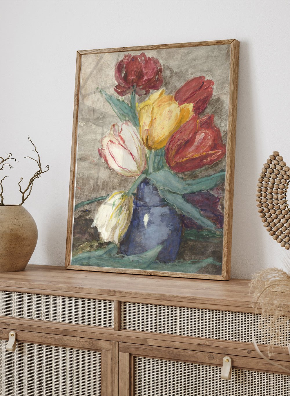 "Tulips in a Vase" Art Print_Sugar & Canvas