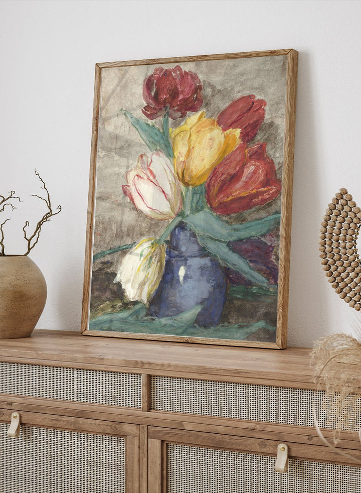 "Tulips in a Vase" Art Print_Sugar & Canvas