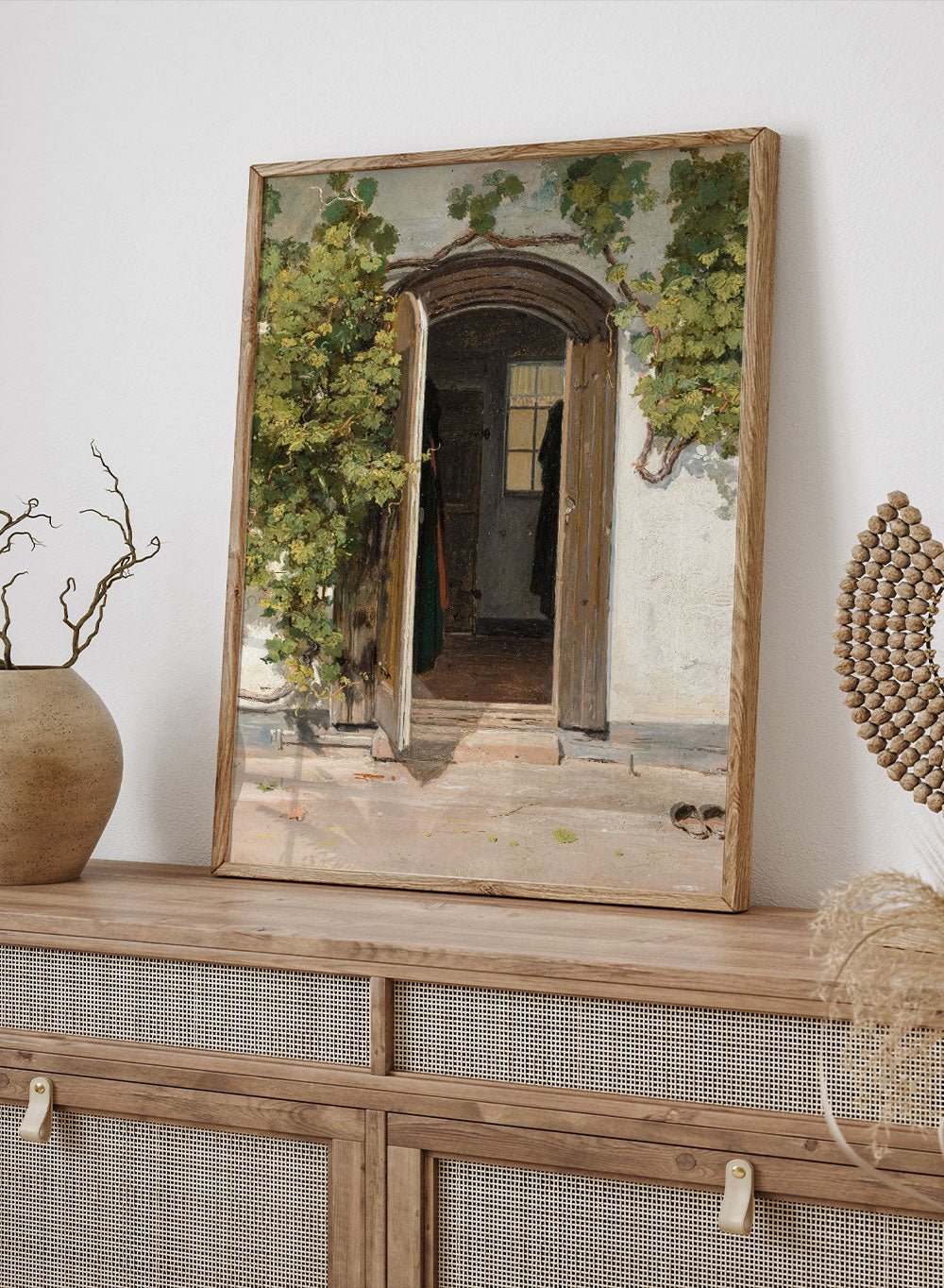 "Entrance to an Inn in the Praestegarden at Hillested" Art Print_Sugar & Canvas