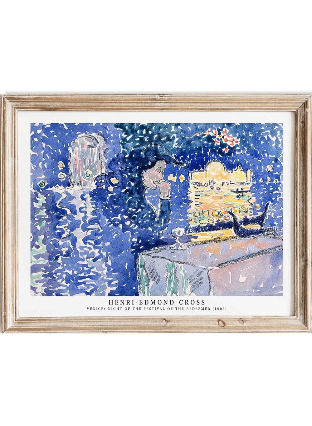 Venice: Night of the Festival of the Redeemer by Henri - Edmond Cross Print_Sugar & Canvas