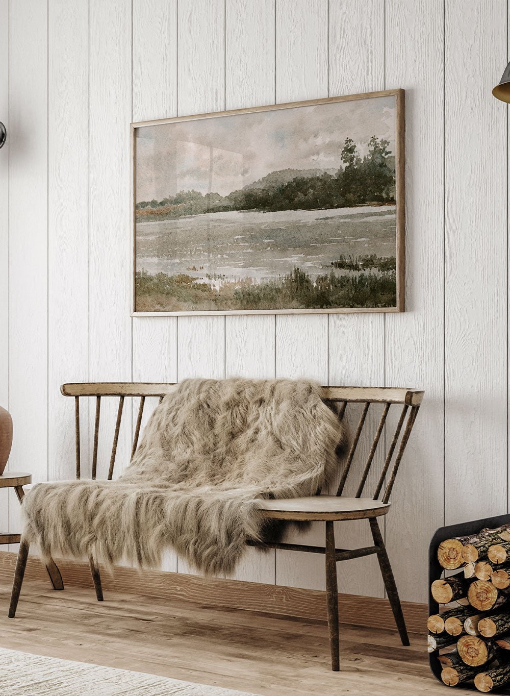 "Lakeside Landscape" Art Print_Sugar & Canvas