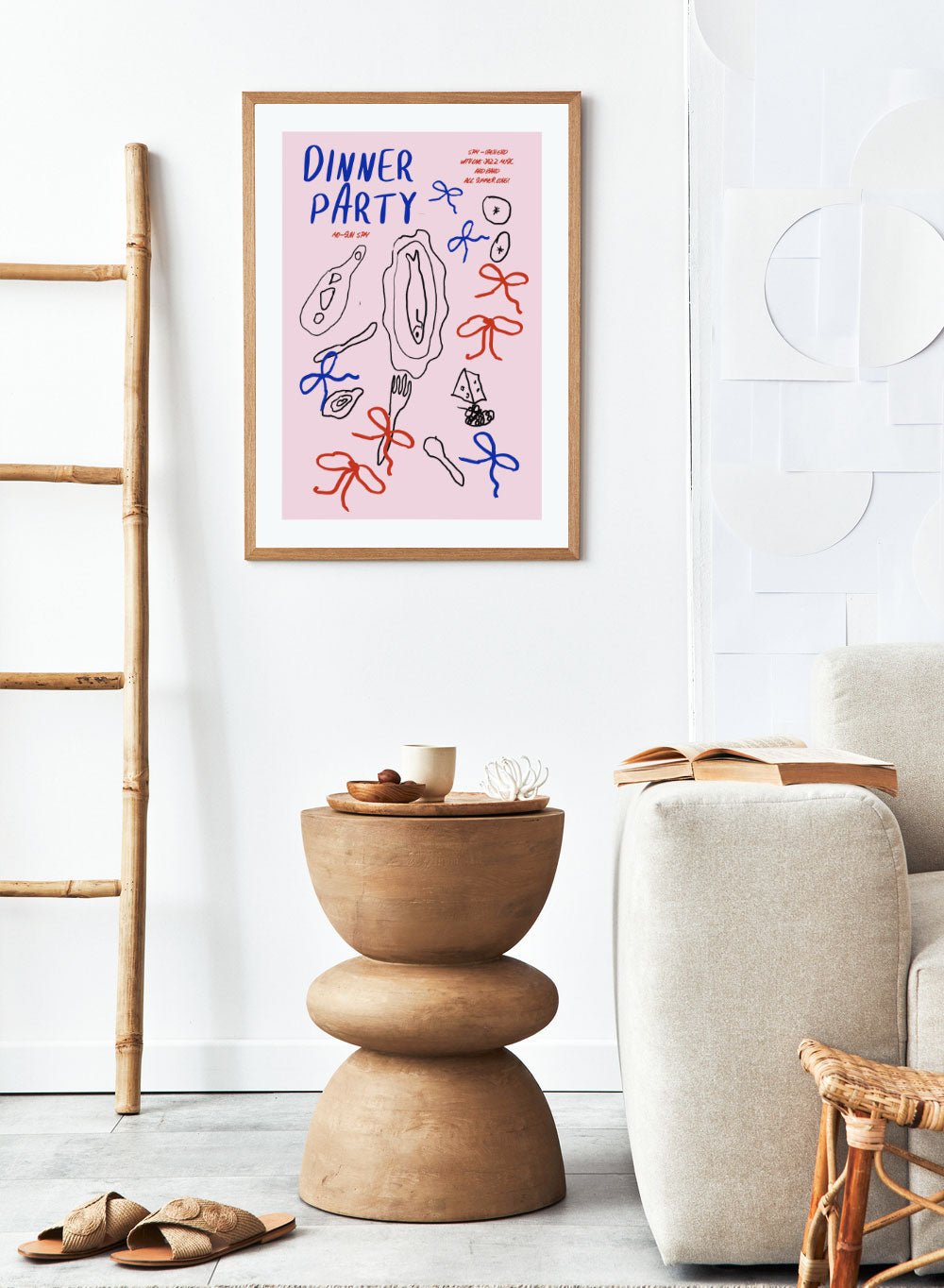 'Dinner Party' Aesthetic Art Print_Sugar & Canvas