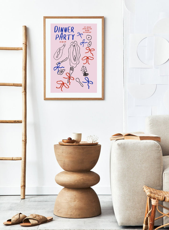 'Dinner Party' Aesthetic Art Print_Sugar & Canvas