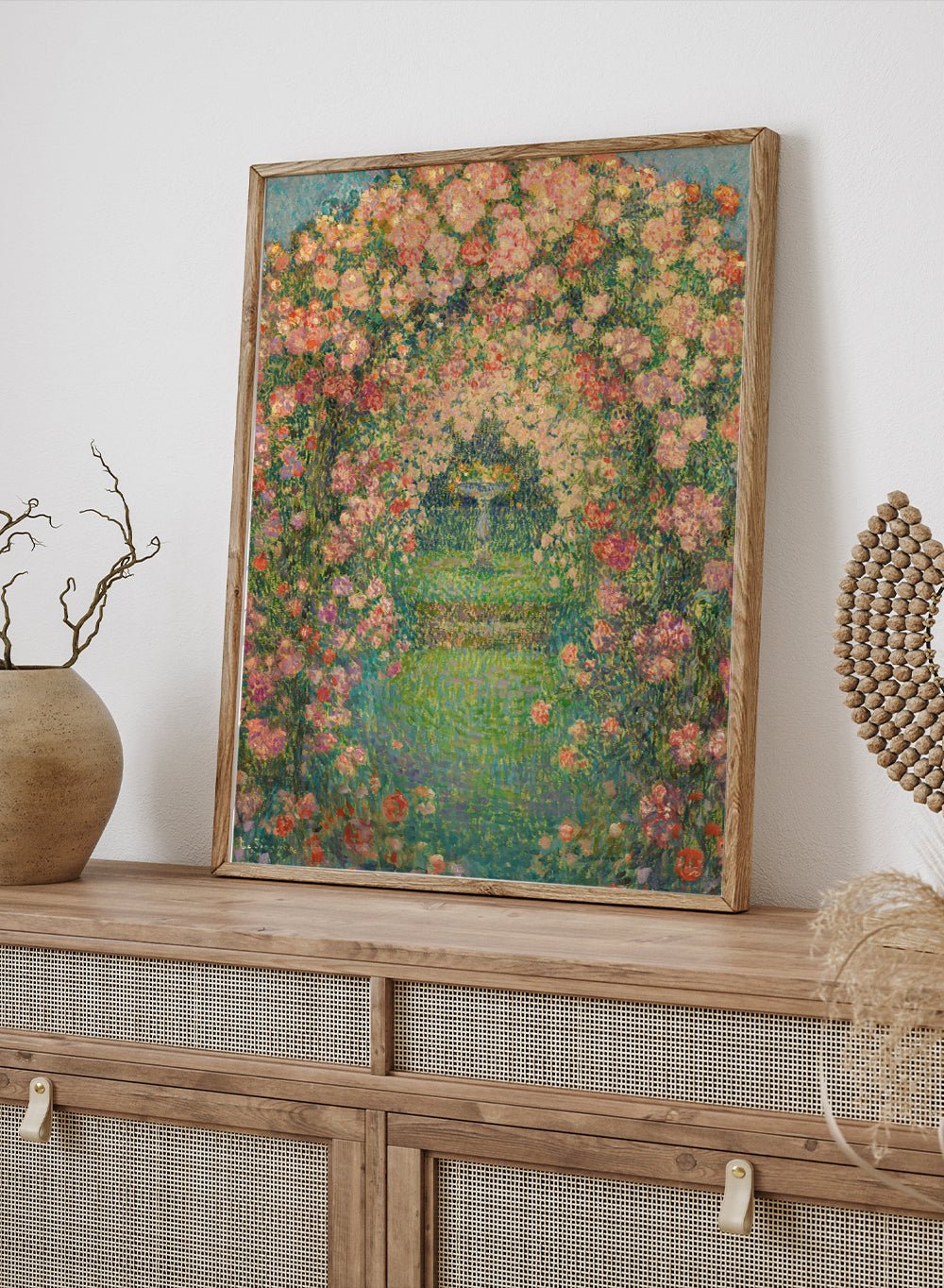 "The Rose Garden, Gerberoy" Art Print_Sugar & Canvas