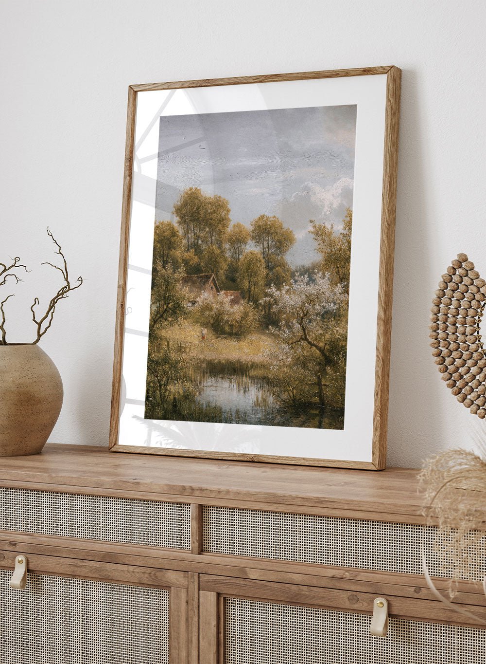 "Flowering fruit trees near Loschwitz" Art Print_Sugar & Canvas