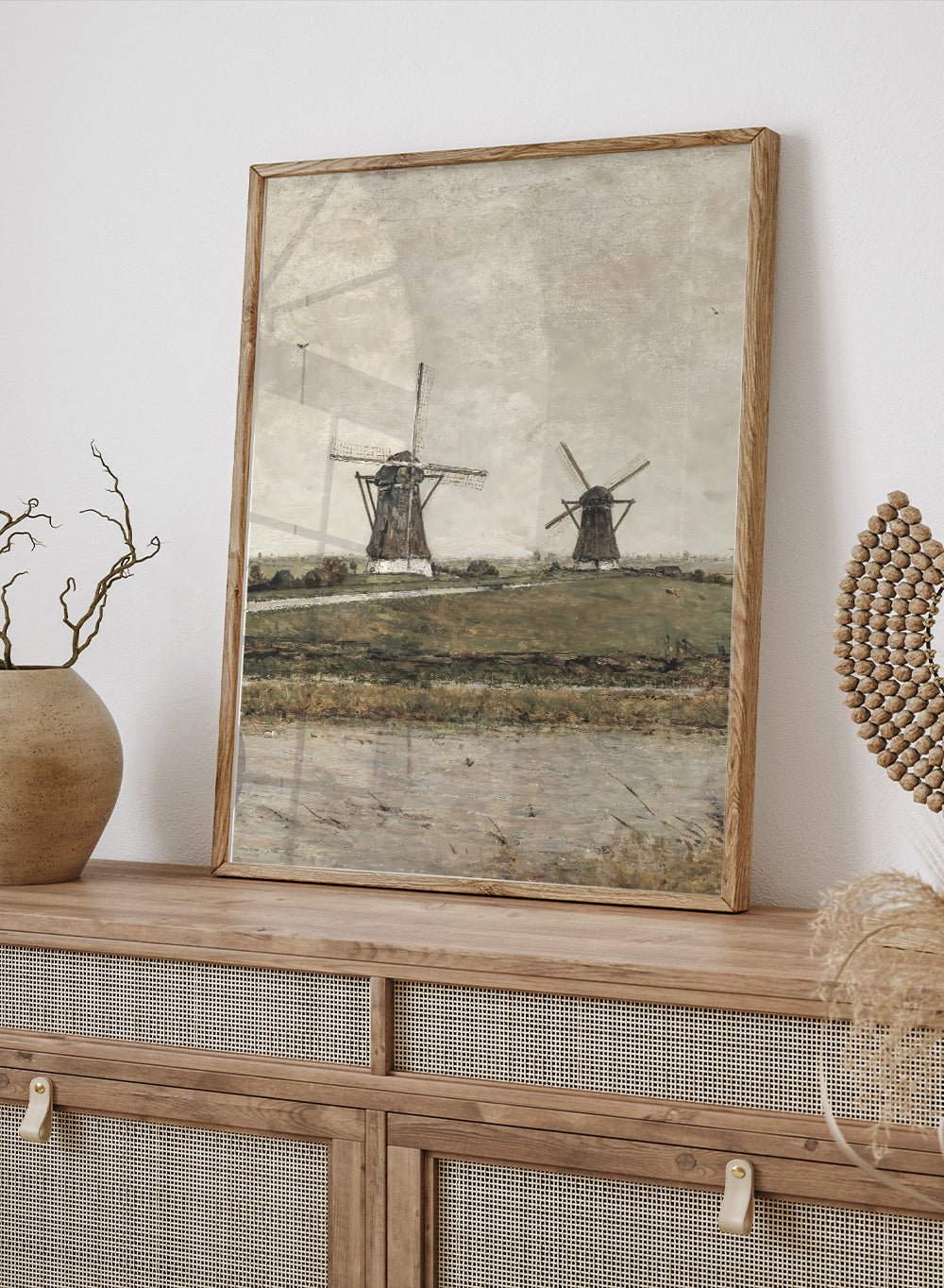 "Polder with Mills near Overschie" Art Print_Sugar & Canvas