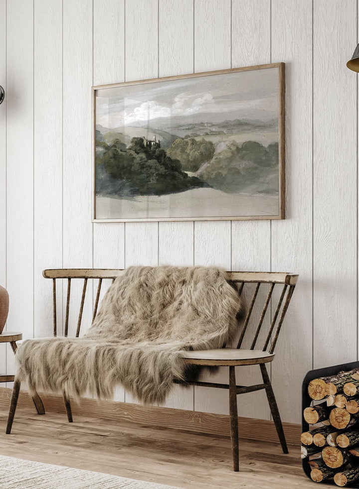 "View of Berry Pomeroy Castle" Art Print_Sugar & Canvas