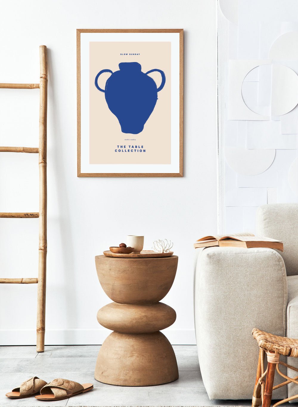 'Slow Sunday Vase' Aesthetic Art Print_Sugar & Canvas