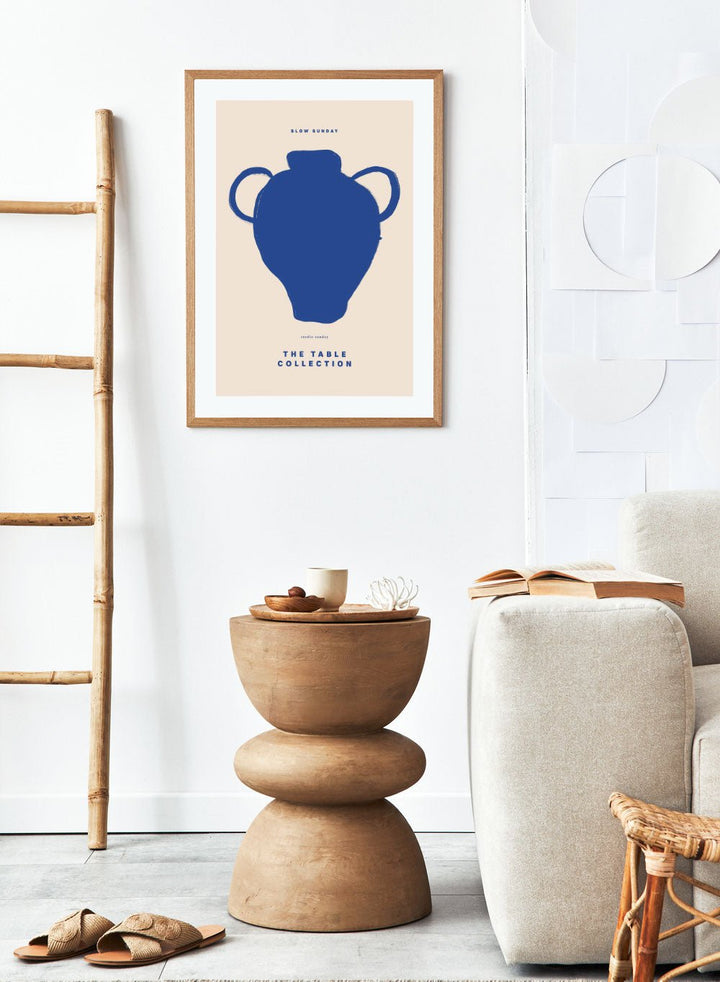 'Slow Sunday Vase' Aesthetic Art Print_Sugar & Canvas