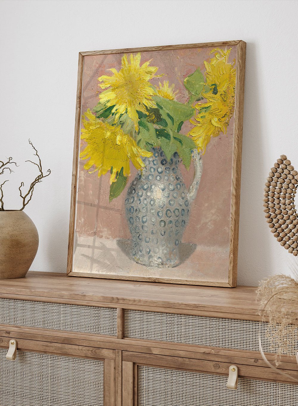 "Sunflowers in Vase" Art Print_Sugar & Canvas