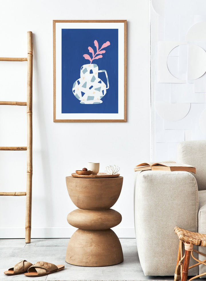 'Terrazzo Vase' Aesthetic Art Print_Sugar & Canvas