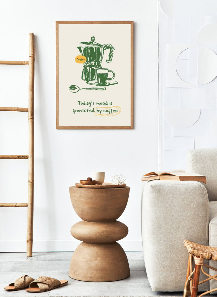 Mood: Caffeinated Coffee Aesthetic Kitchen Art Print_Sugar & Canvas