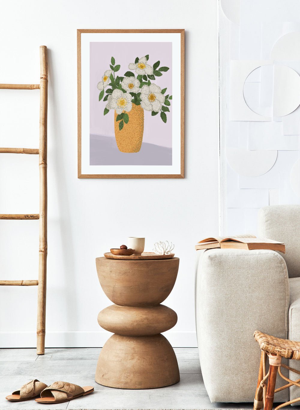 'Yellow Vase' Aesthetic Art Print_Sugar & Canvas