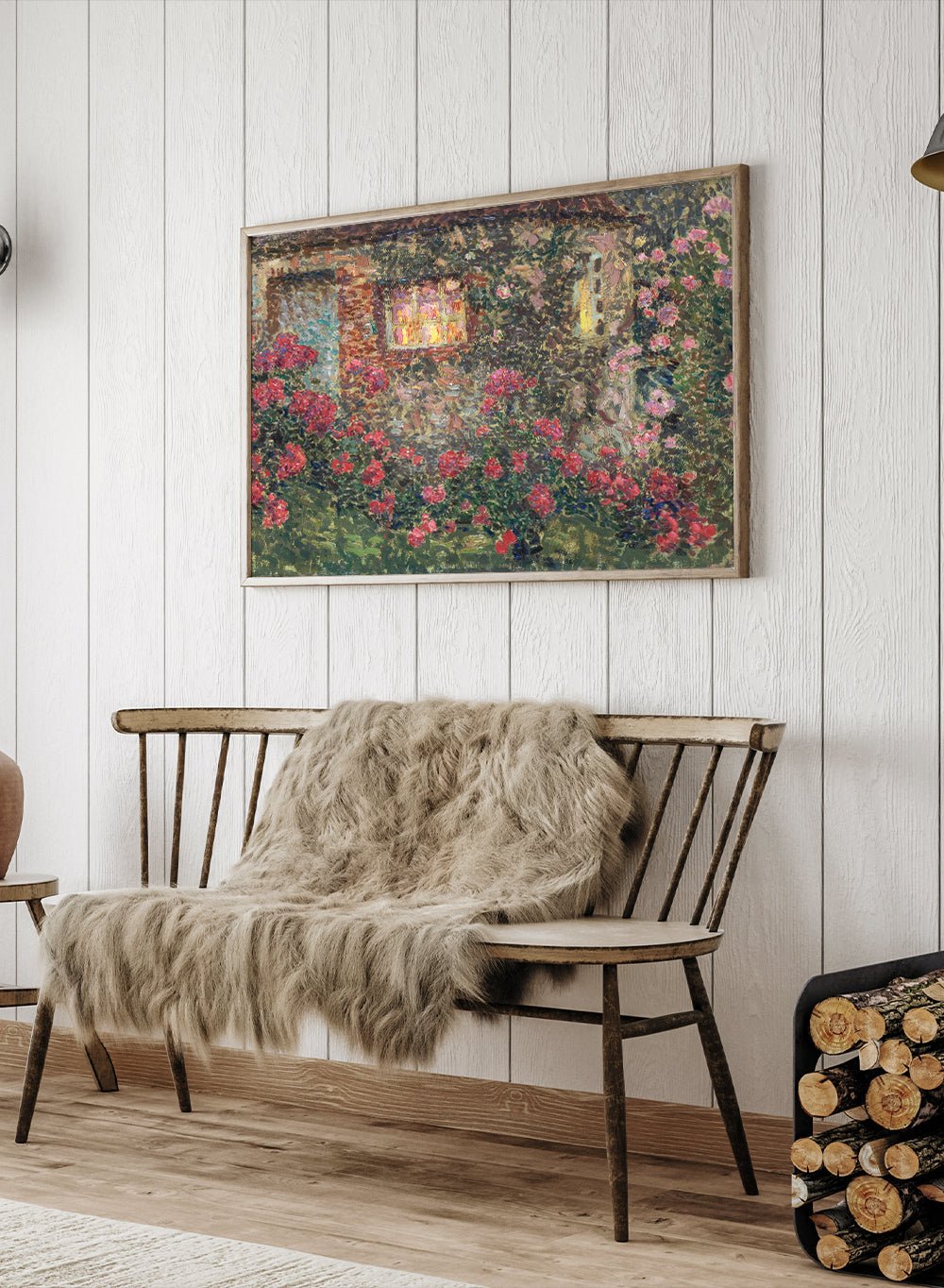 "Cottage Among the Roses" Art Print_Sugar & Canvas