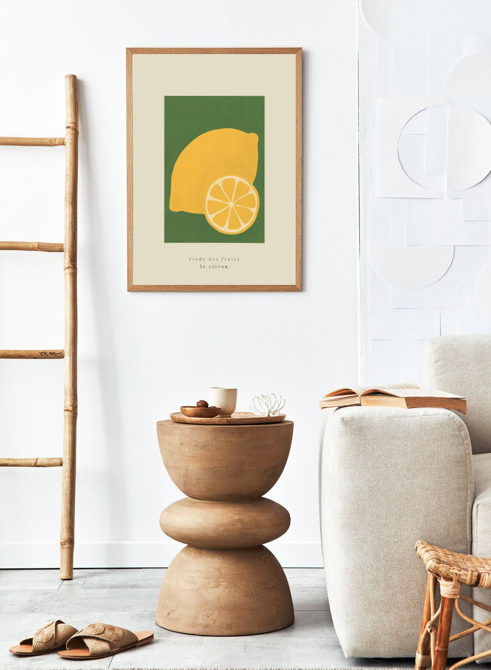 Lemons Citrus Aesthetic Kitchen Art Print_Sugar & Canvas