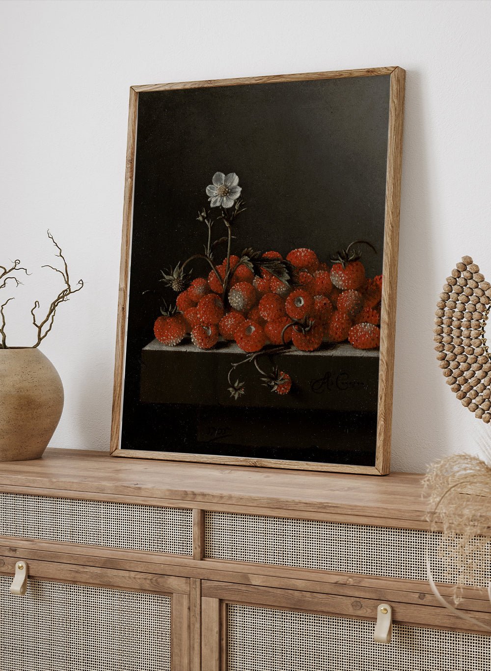 "Still Life with Wild Strawberries" Art Print_Sugar & Canvas