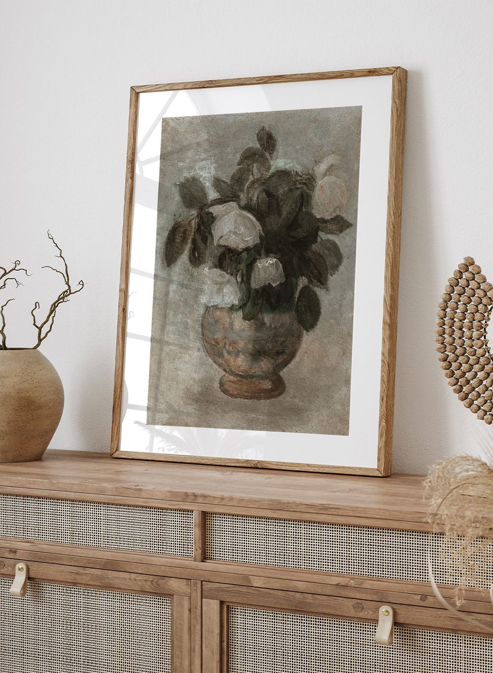 "White Roses" Art Print_Sugar & Canvas