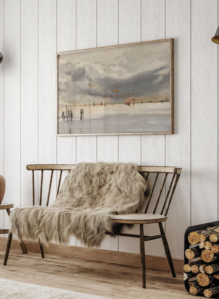 "Evening on the Lagoon, Venice" Art Print_Sugar & Canvas