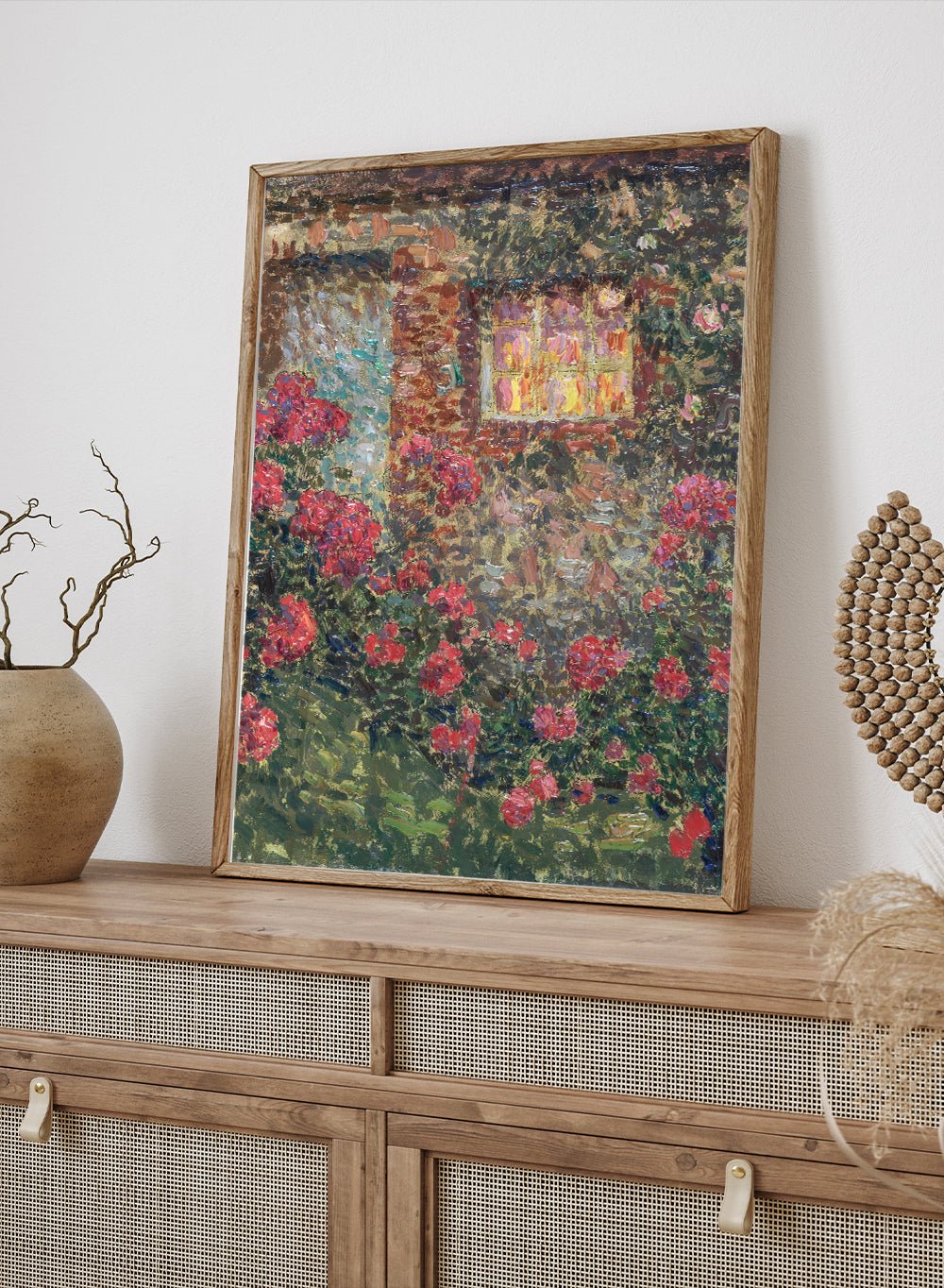 "Cottage Among the Roses" Art Print_Sugar & Canvas
