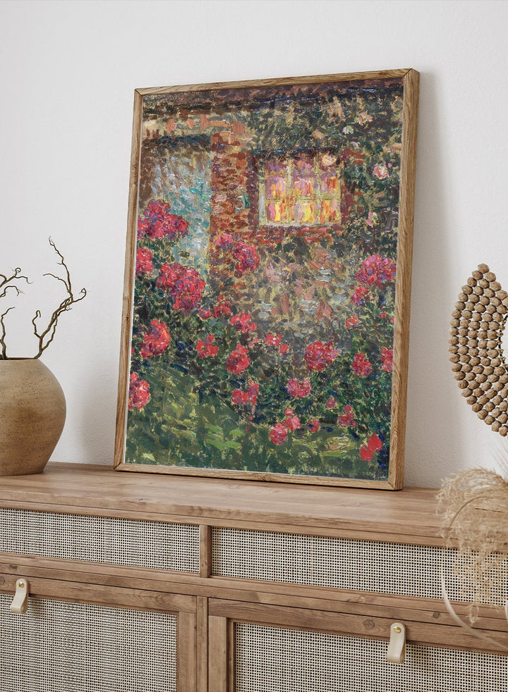 "Cottage Among the Roses" Art Print_Sugar & Canvas