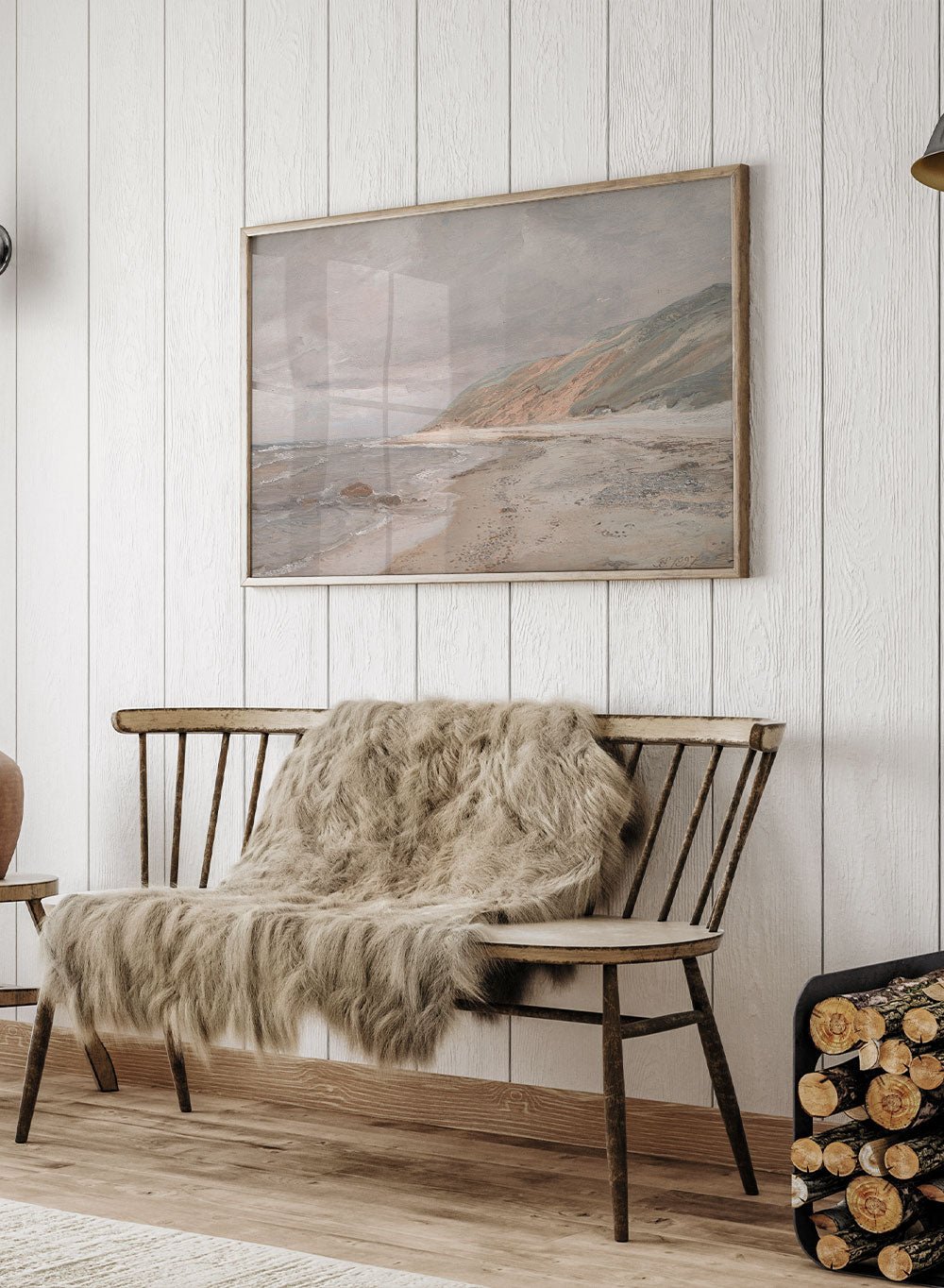 Tisvilde Beach, Gray Weather" Art Print_Sugar & Canvas