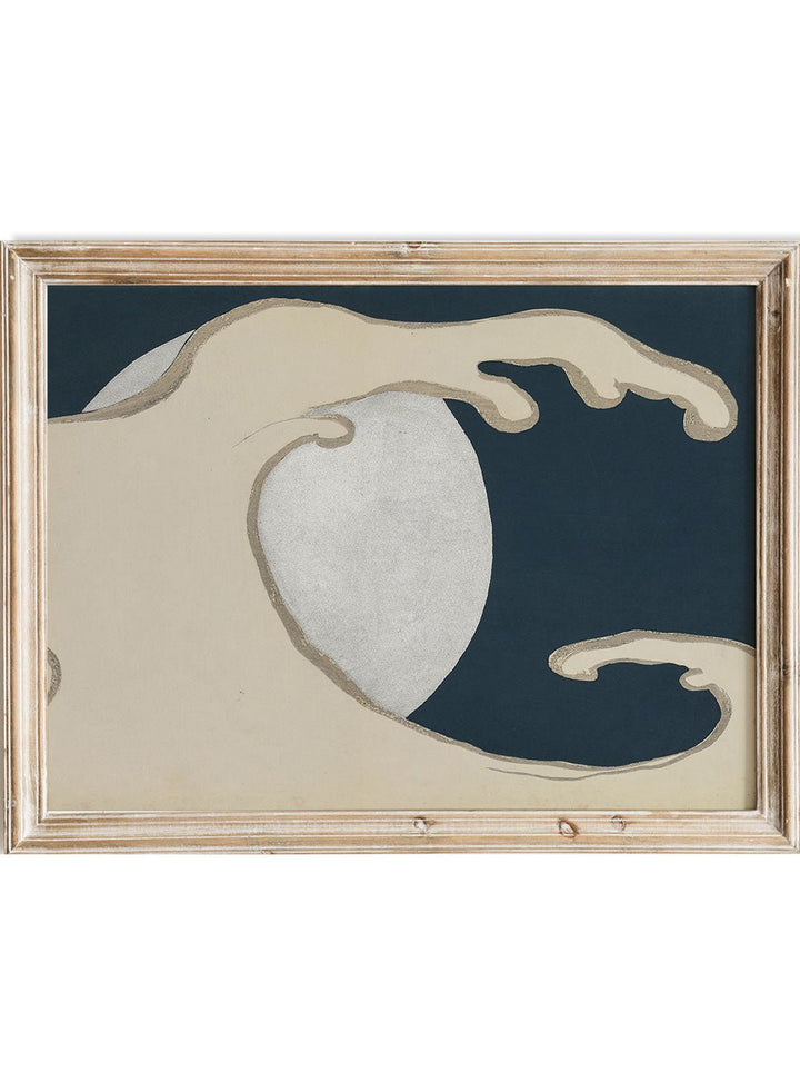 Kamisaka Sekka "Rising Waves" Art Print_Sugar & Canvas