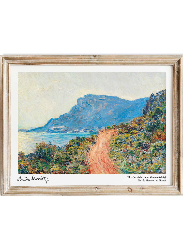 La Corniche near Monaco 1884 by Monet Print_Sugar & Canvas