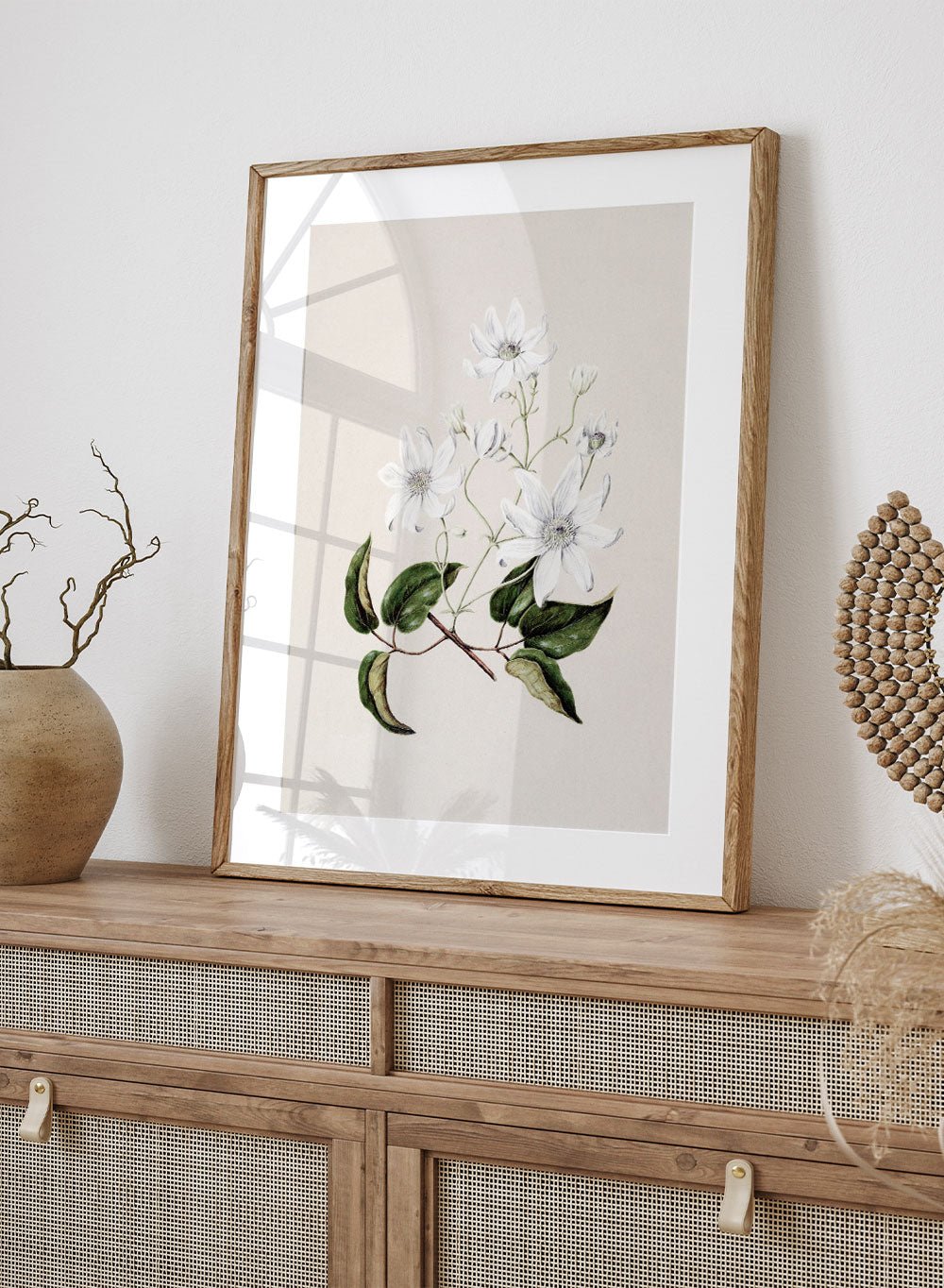 "Puawananga: Clematis Indivisa" Art Print_Sugar & Canvas