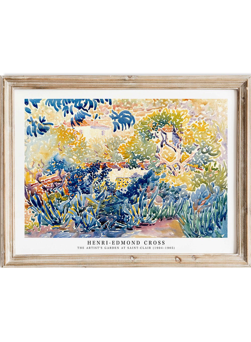 The Artist's Garden at Saint - Clair by Henri - Edmond Cross Print_Sugar & Canvas