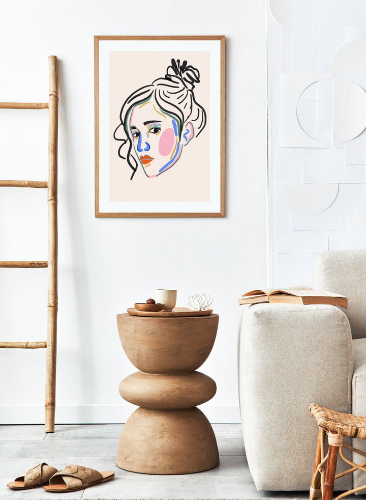 'Color Pop Portrait' Aesthetic Art Print_Sugar & Canvas