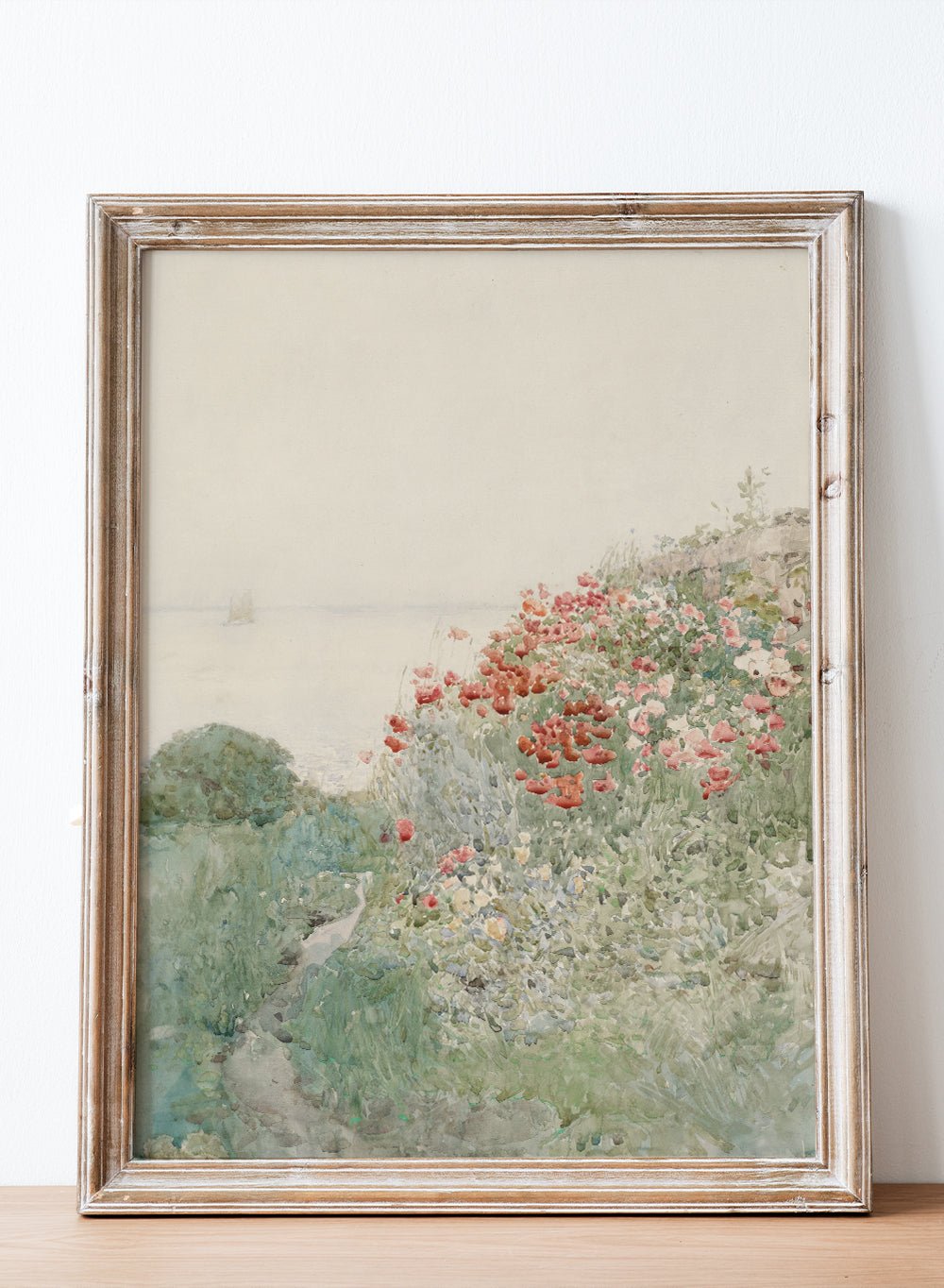 "Field of Poppies, Isles of Shoals" Art Print_Sugar & Canvas