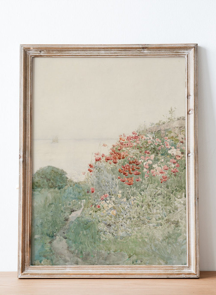 "Field of Poppies, Isles of Shoals" Art Print_Sugar & Canvas