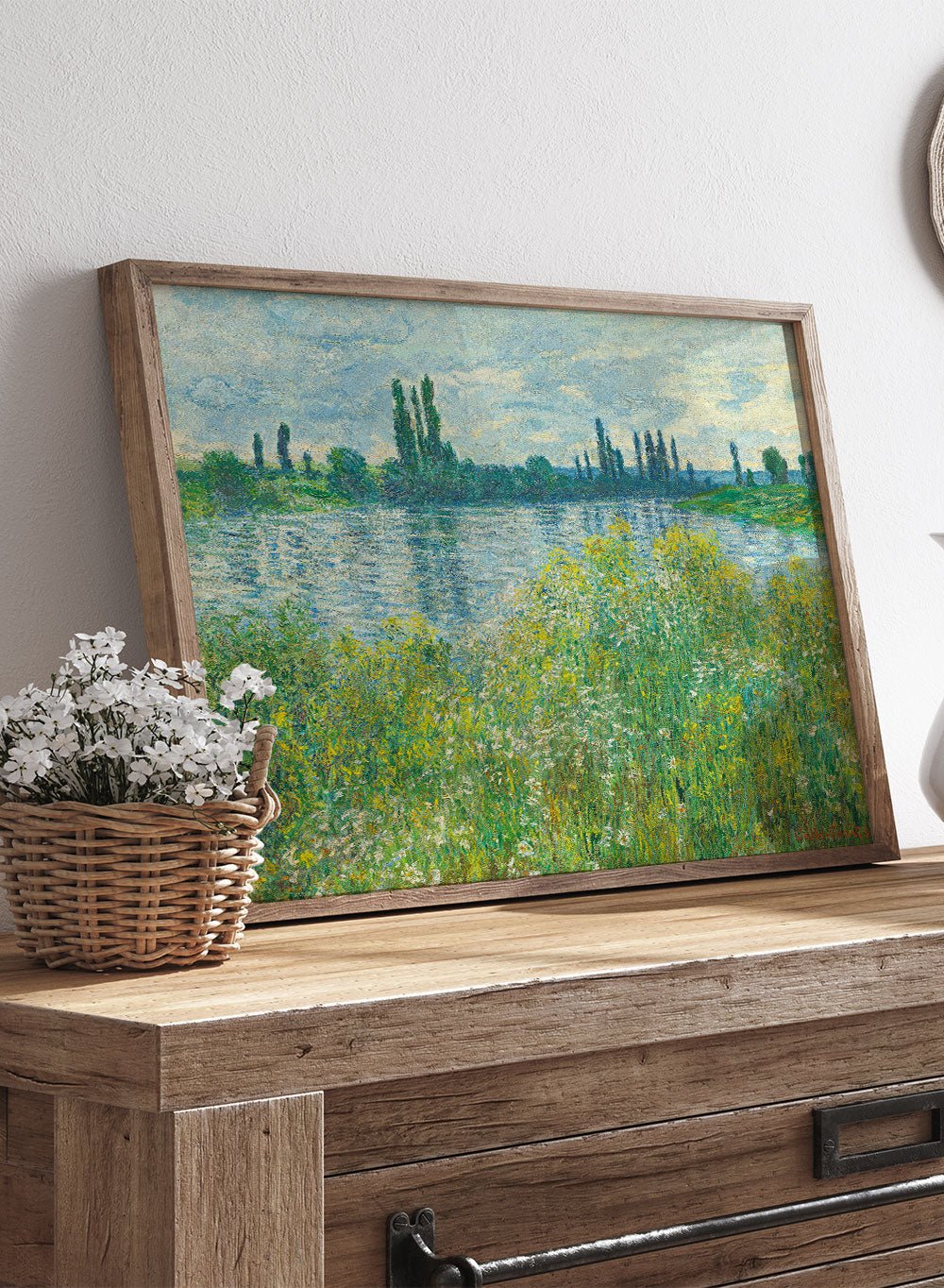 Claude Monet Banks of the Seine, Vétheuil 1880 Art Print_Sugar & Canvas