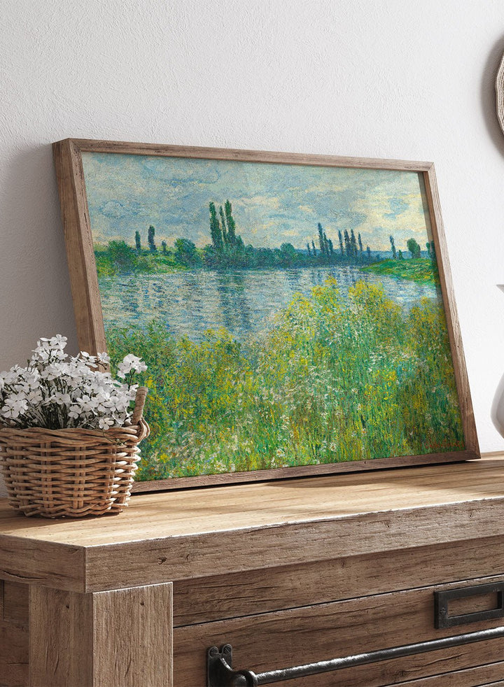 Claude Monet Banks of the Seine, Vétheuil 1880 Art Print_Sugar & Canvas