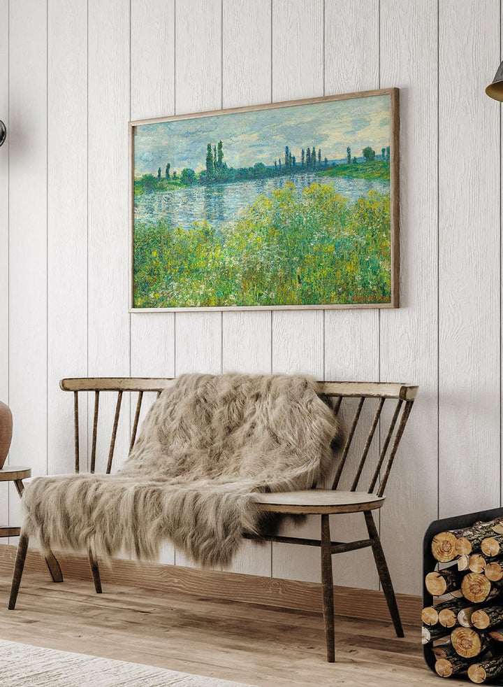 Claude Monet Banks of the Seine, Vétheuil 1880 Art Print_Sugar & Canvas