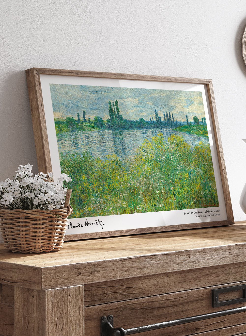 Claude Monet Banks of the Seine, Vétheuil 1880 Art Print_Sugar & Canvas