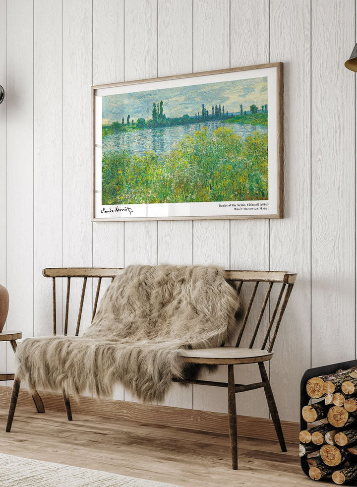 Claude Monet Banks of the Seine, Vétheuil 1880 Art Print_Sugar & Canvas