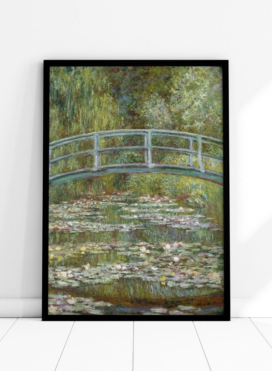 Claude Monet Bridge over a Pond of Water Lilies Vintage Poster Art