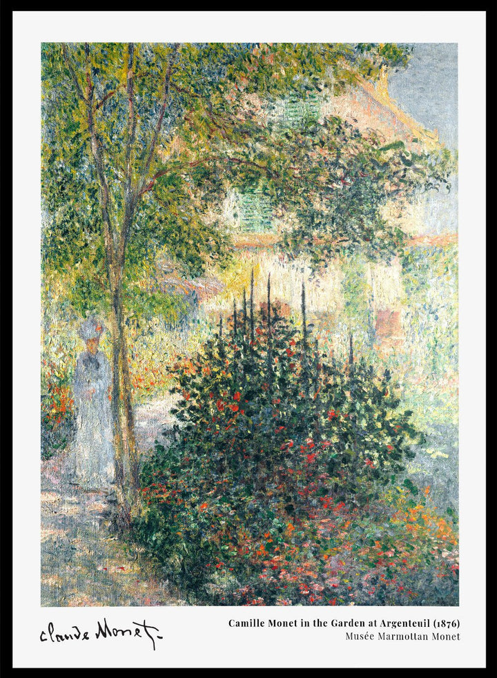 Claude Monet Camille Monet in the Garden at Argenteuil Art Print_Sugar & Canvas