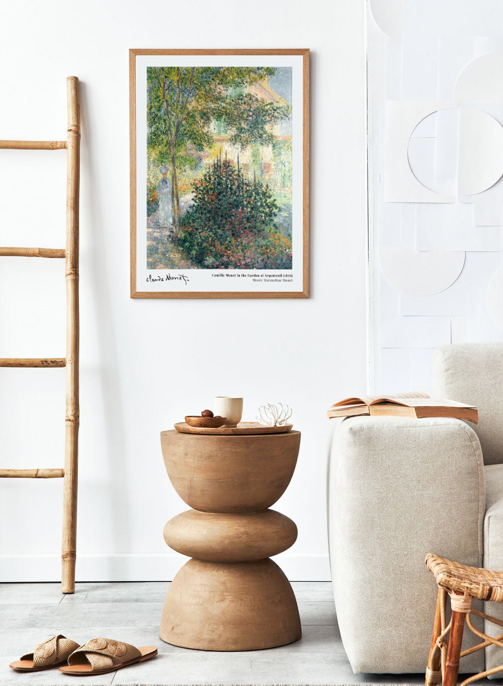 Claude Monet Camille Monet in the Garden at Argenteuil Art Print_Sugar & Canvas