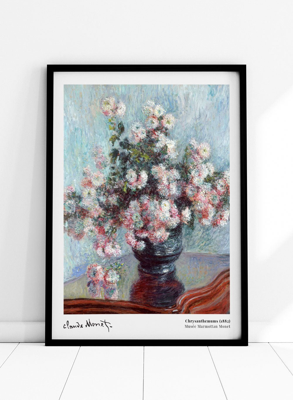 Claude Monet Chrysanthemums 1882 Art Print_Sugar & Canvas