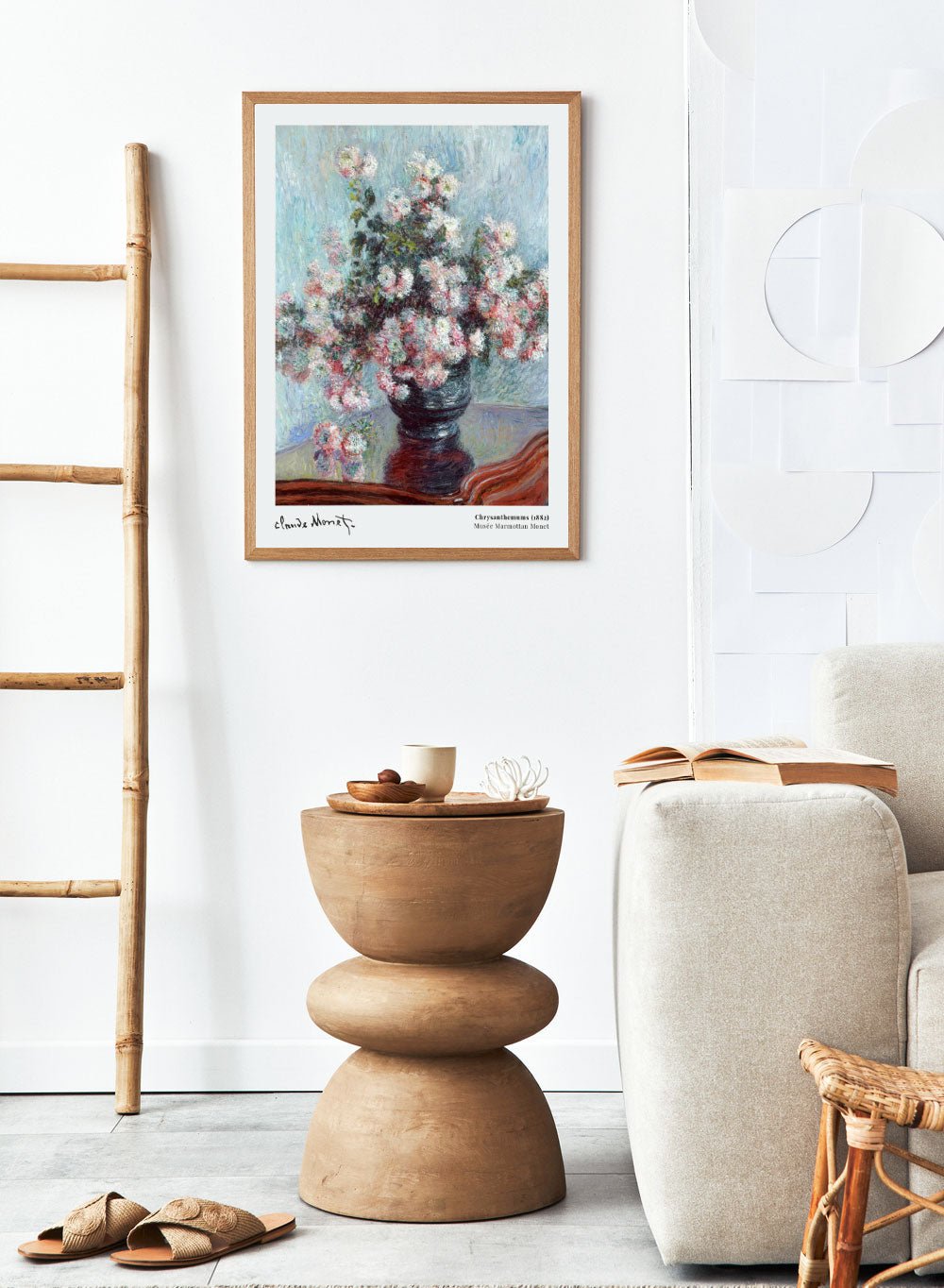 Claude Monet Chrysanthemums 1882 Art Print_Sugar & Canvas