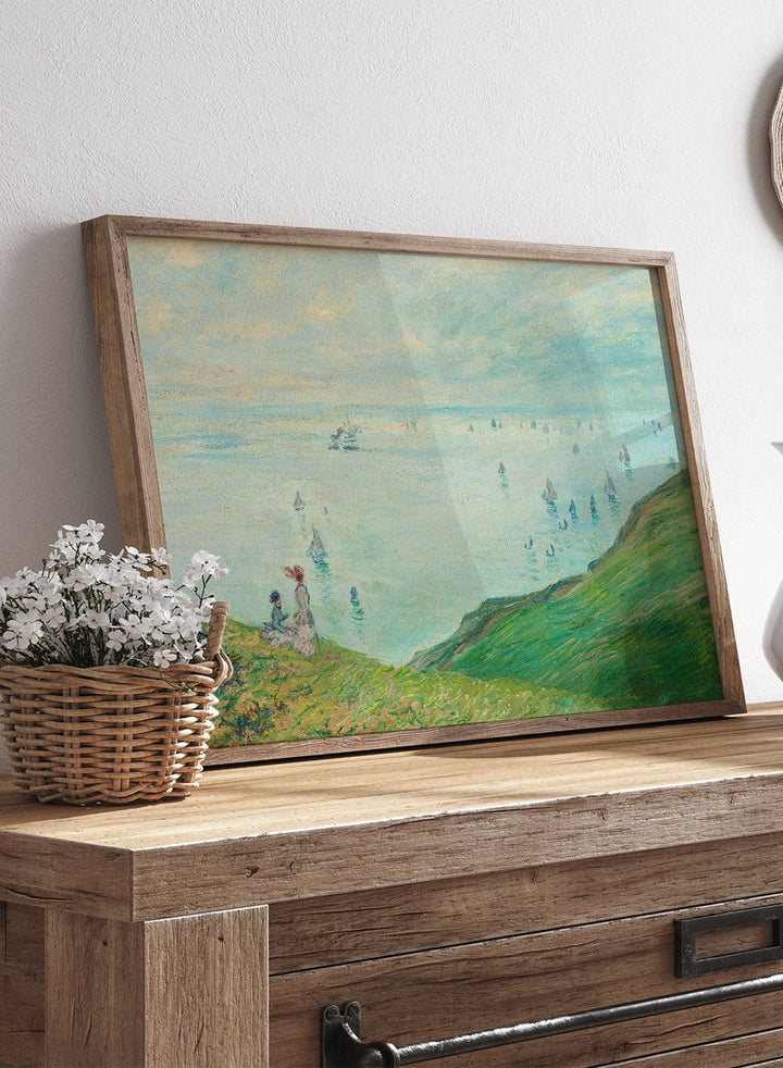 Claude Monet Cliffs at Pourville Art Print_Sugar & Canvas