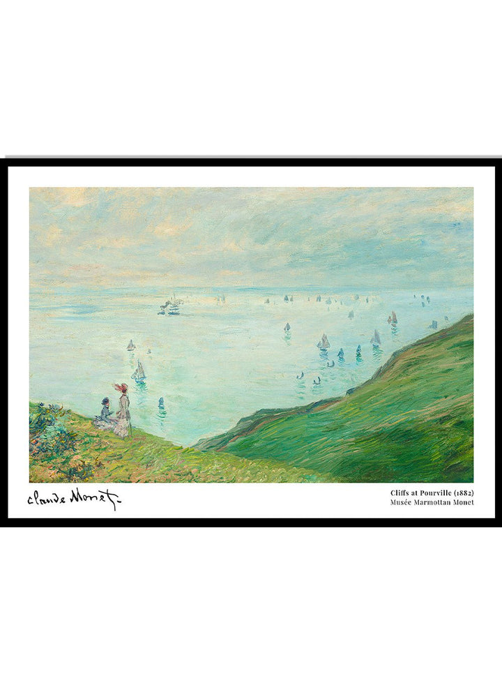 Claude Monet Cliffs at Pourville Art Print_Sugar & Canvas