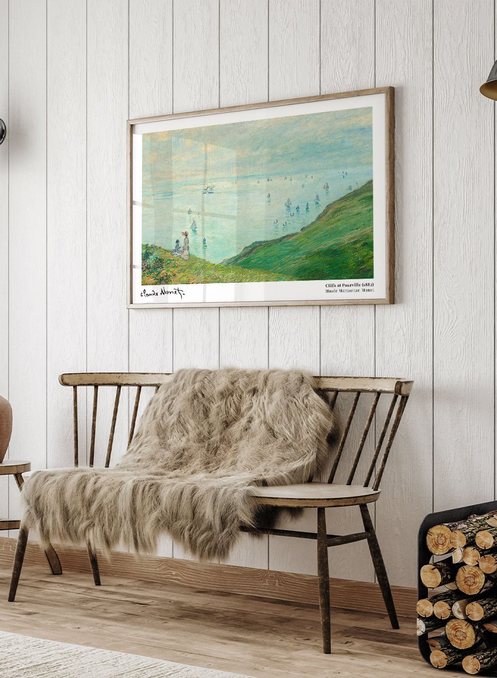 Claude Monet Cliffs at Pourville Art Print_Sugar & Canvas