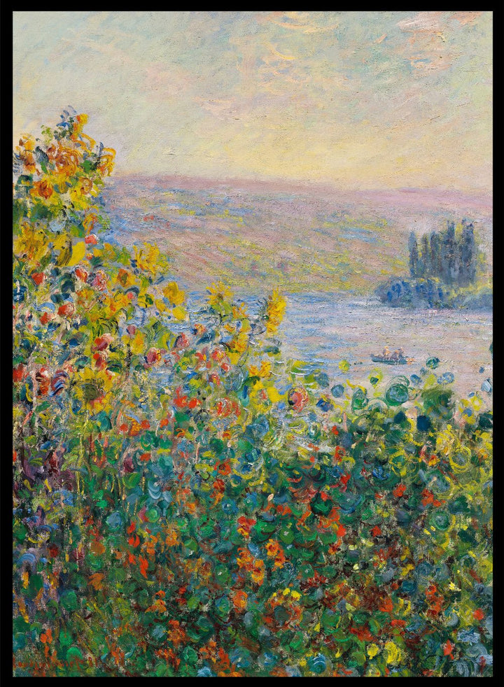 Claude Monet Flower Beds at Vétheuil Art Print_Sugar & Canvas