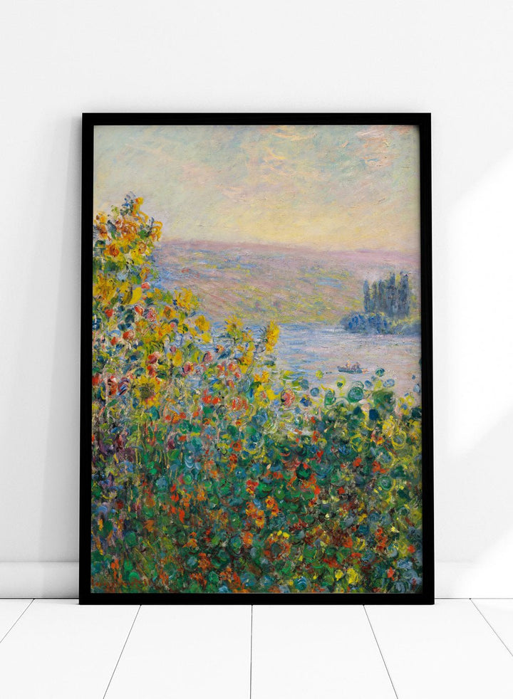 Claude Monet Flower Beds at Vétheuil Art Print_Sugar & Canvas