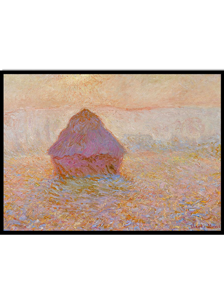 Claude Monet Grainstack, Sun in the Mist 1891 Art Print_Sugar & Canvas